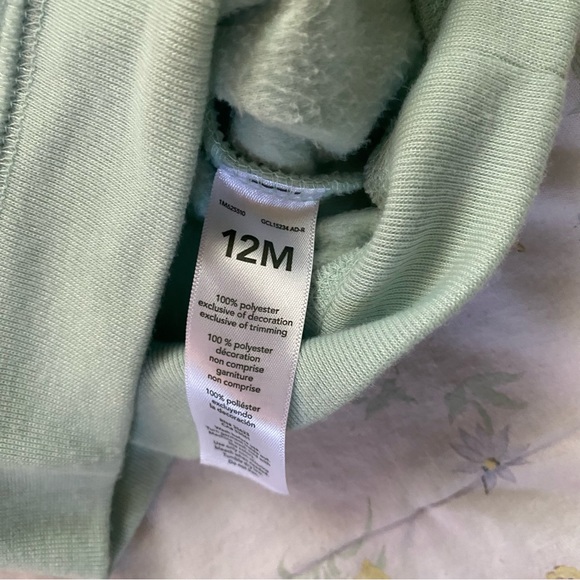 Carters Child of Mine Mint Ruffled Polka Dot Sweater - Picture 9 of 9